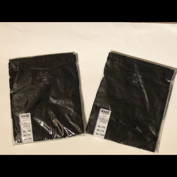 Men’s 2X Black Crew Neck T Shirt (Lot of Two) - Picture 3 of 3